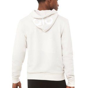 NEW Alo Yoga Men's Caliber Hoodie - Bone, S